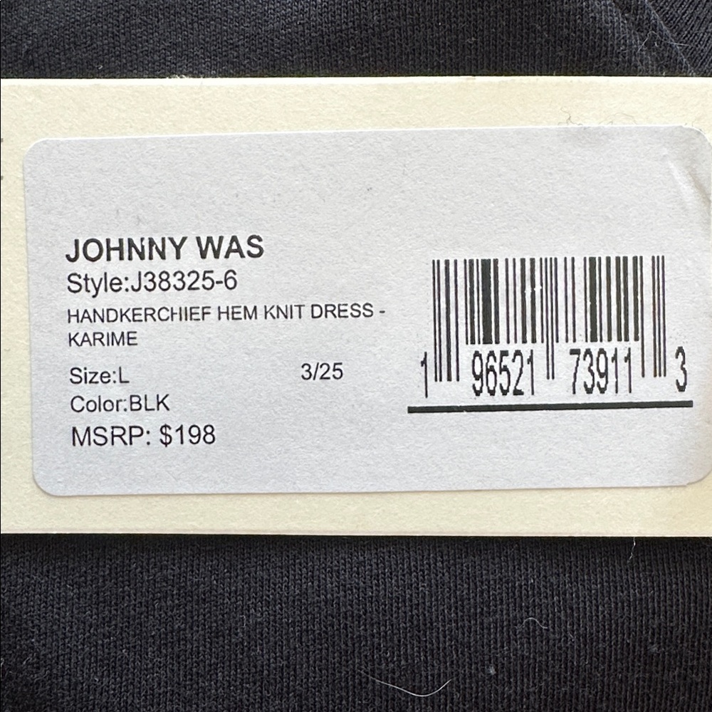 NWT Johnny Was Handkerchief Hem Knit Dress- Karime - Picture 9 of 10